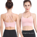 Criss Cross Back Running Bra alang sa Dugang nga Laki